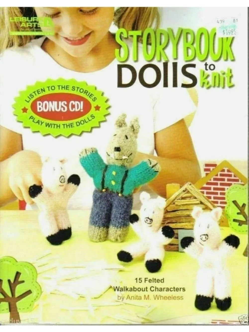 Knitting Leisure Arts Storybook Dolls Knit Bonus CD 15 Felt Walkabout Characters